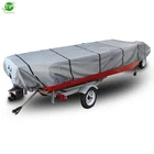 14ft Jon Boat Cover- Water Proof Heavy Duty Trailerable Jon Boat Cover 210D New