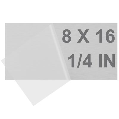 6061 T651 Aluminum Sheet Metal 8 x 16 x 1/4 6MM Inch Thick Flat Plain Aluminu...