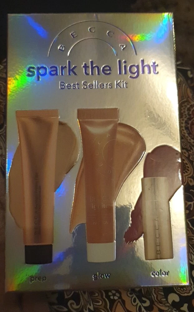 BECCA Spark The Light Best Sellers Kit Set Of 3 Gift Set New Xmas
