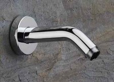 Shower Arm Wall Mounted 120mm Polished Chrome Curved Nikles Fresh Bathroom