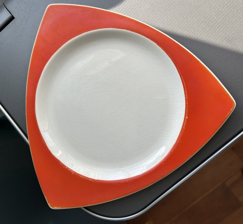 Salem Tricorne Orange Streamline Vintage 1930s Mandarin Set Of 6 (set A) READ - Picture 20 of 23