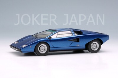 Make Up EIDOLON 1/43 Lamborghini Countach LP400 1974 Blue EM387M