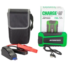 Interstate Batteries Automotive 12V 700A 8000mAH Portable Jump Starter & Charger
