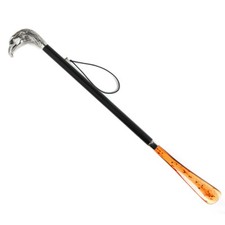 FootFitter Deluxe 28" Nickel Plated Eagle Handle Shoe Horn