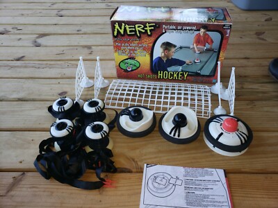VINTAGE 2003 - rare  HASBRO NERF HOT SHOTS HOCKEY TABLE TOP GAME (E5)