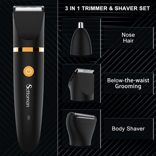 Electric Groin Hair Trimmer Ball Trimmer for Men Body Shaver Trimmer Below-Th.~ - Picture 6 of 11