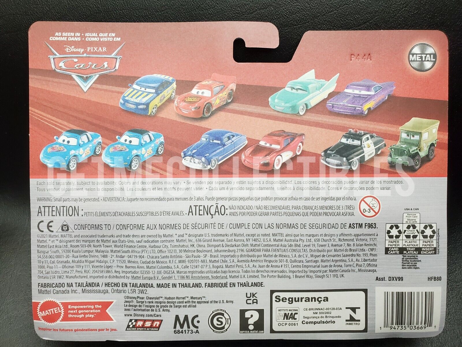 NEW DISNEY PIXAR CARS LIGHTNING MCQUEEN MATER WORKING TOW HOOK 2022 DXV99