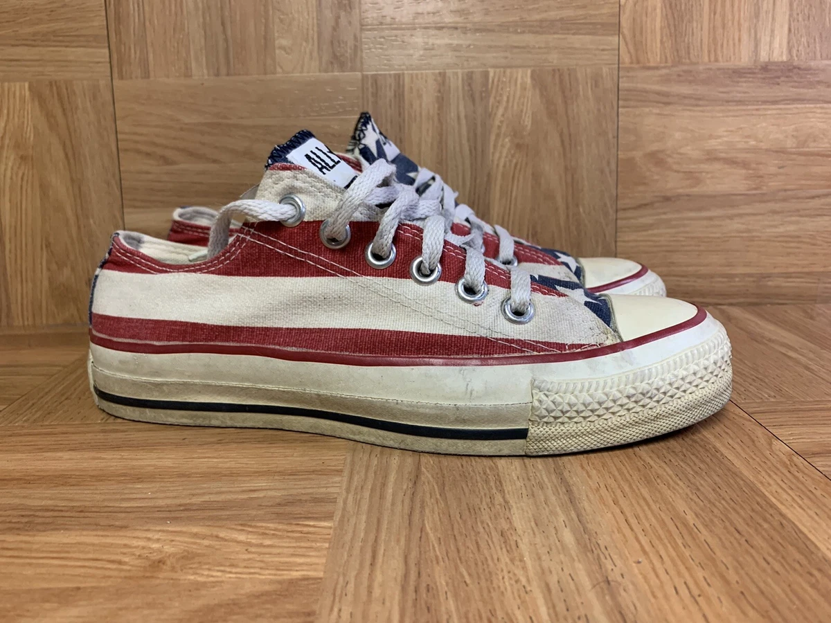 RARE🔥 Converse Chuck Taylor All Star MADE IN USA Flag Sz 5 Men's Sneakers  VNTG