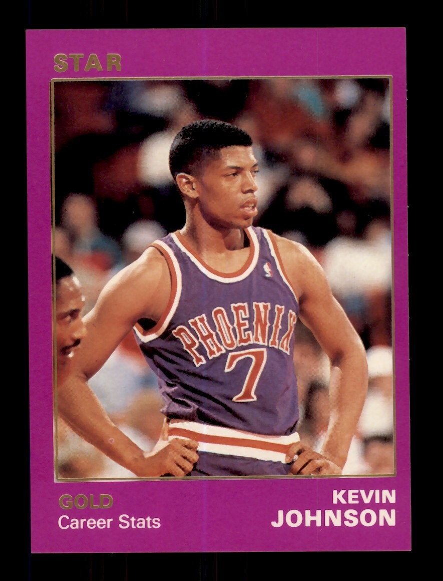 1990-91 STAR GOLD /1500 KEVIN JOHNSON #82 CAREER STATS PHOENIX
