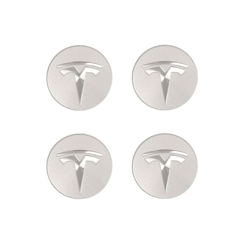 Für Tesla Radnabendeckel Felgendeckel Radkappe Nabendeckel Model3/x/y/s Silber a - Bild 8 von 10