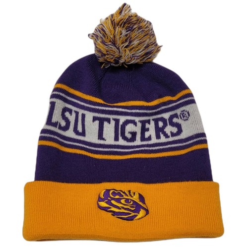 LSU Tigers POM Beanie Hat Louisiana 