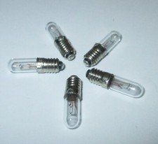 Ersatzlampen Kerzenbirne  E5.5 - 19V  -    5 Stück   NEU