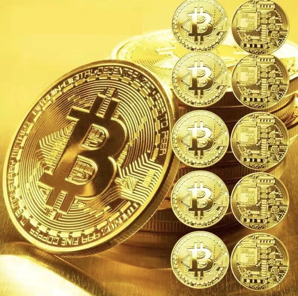 BITCOIN Kryptomünze Münze Gold Neu In Münzkapsel - Bild 4 von 4