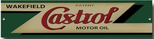 CASTROL OILS METAL GARAGE SIGN.CLASSIC CASTROL OILS.Zlm