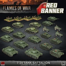 Red Banner T-34 Tank Battalion Army Deal Soviet Mid War Flames of War SUAB15