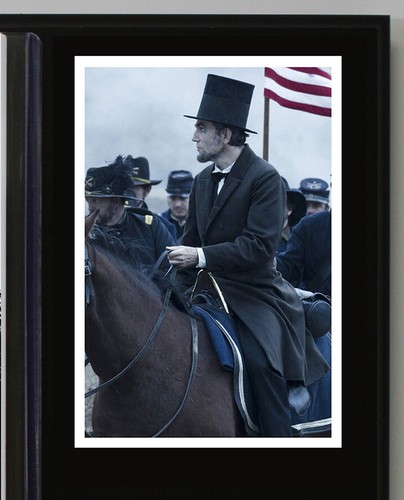 Lincoln Reproduktion signiert Film Skript Holz Plakette Display - Bild 3 von 8