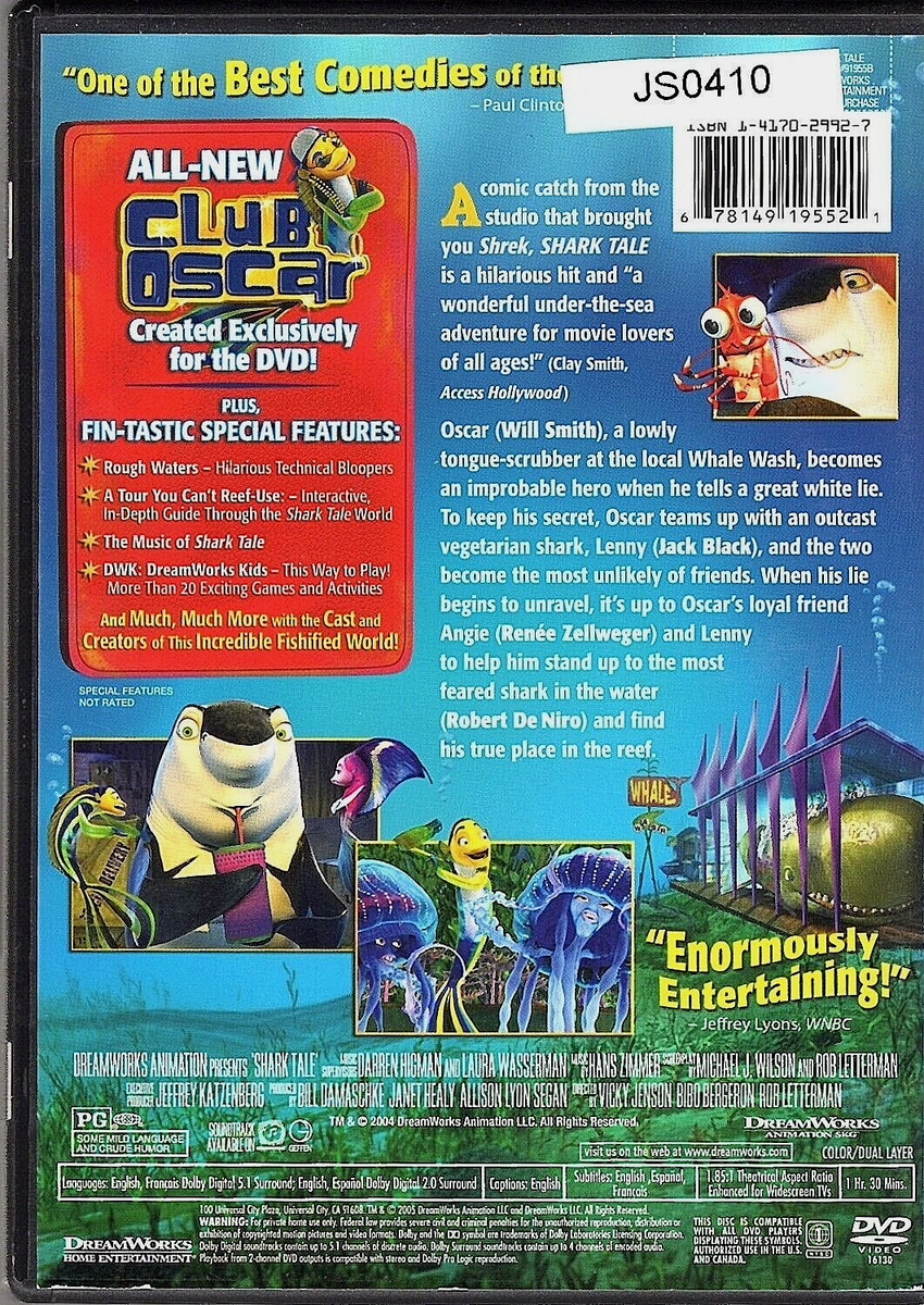 Shark Tale [DVD, 2004] Will Smith/Robert De Niro - Widescreen