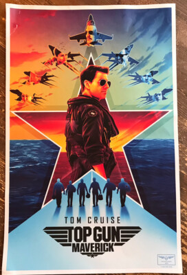 TOP GUN: MAVERICK 11x17 Fan Event 2022 TOM CRUISE movie POSTER - LIMITED EDITION