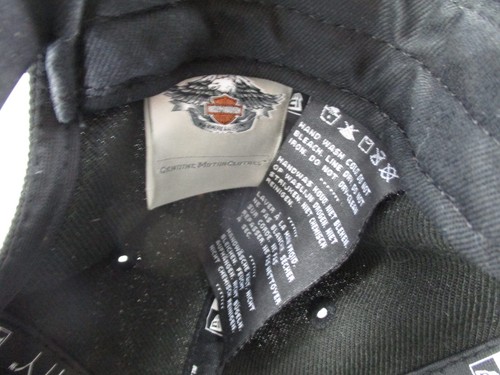 Harley Davidson Mütze Kappe Riemen hinten schwarz grau Motorrad Biker Damen Ladies - Bild 18 von 23