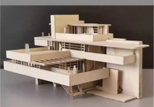 1/75 1/100 Villa 3D Wooden DIY Building Model Kits Assembly Kits Set Gifts