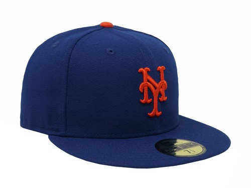 New Era 59Fifty Men Boys Cap New York Mets Royal Blue On Field Fitted Game Hat - Picture 3 of 5