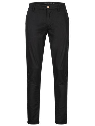 Indicode Hombre Pantalones de Lino Haverfield Pantalones de Tela Ligeros Pantalones de Verano Tela de Lino - Imagen 31 de 36