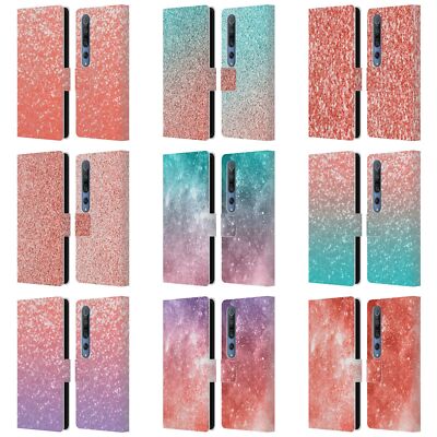 OFFICIAL PLDESIGN SPARKLY CORAL LEATHER BOOK WALLET CASE COVER FOR XIAOMI PHONES