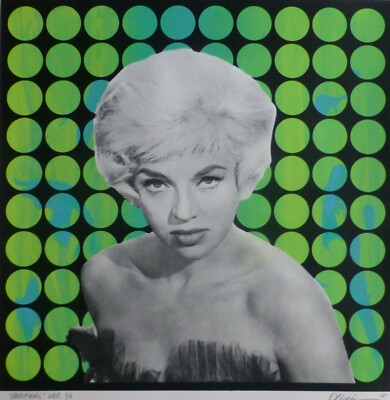 Tim Oliveira Party Mädchen Diana Dors The Britisch Marilyn Monroe Handsigniert #
