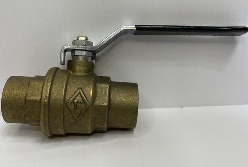 1" Brass Ball Valve - Sweat Solder Connector