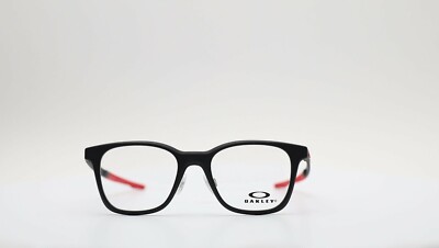 Oakley OX8066-0853 Voltage Rectangle Satin Black Red Unisex