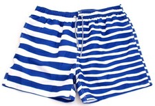 Boardies Blue  White Stripe Brief Lined Swim Trunks Water Shorts Men's NWT