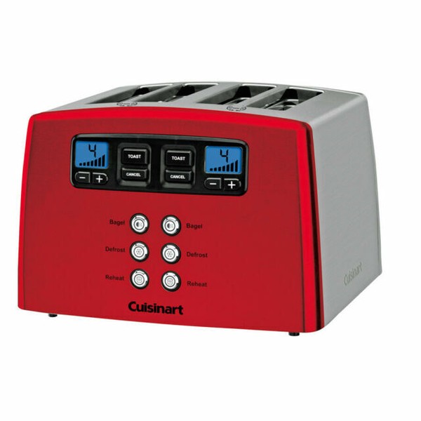 Cuisinart CPT440MRA 4 Slice Toaster with Dual Control Metallic Red