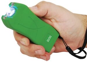 20-Mil-Volt-Runt-Green-Flashlight-Stun-Gun-Self-Defense-Hiking-Camping-w-case