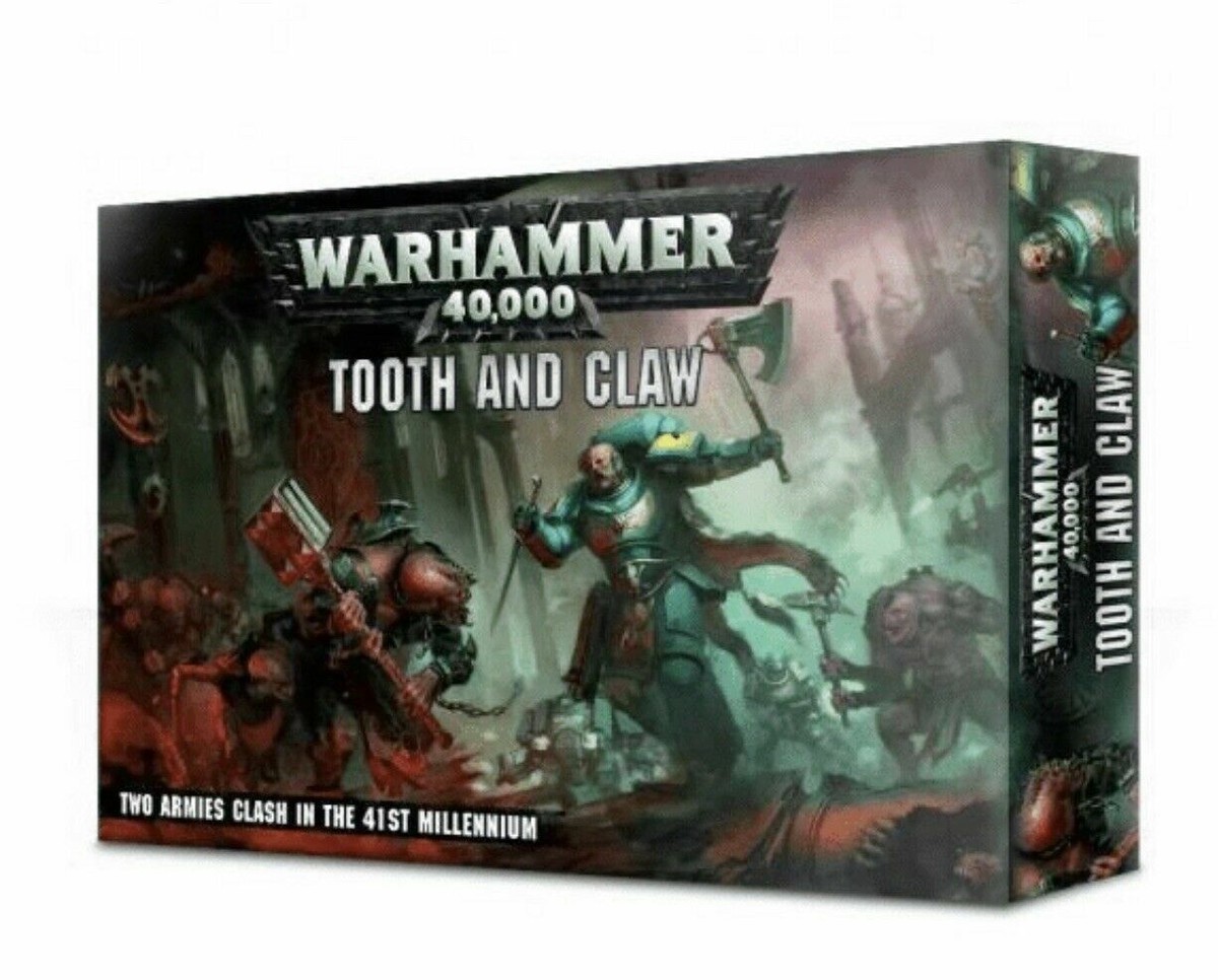 Warhammer 40K Tooth and Claw Boxed Set Space Wolves Genestealer