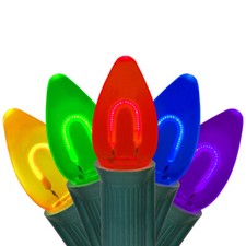 FlexFilament C7 LED Shatterproof Vintage Edison Christmas String Lights