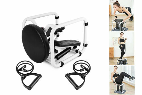 Mini stepper per esercizi di fitness, attrezzatura per esercizi cardio ad altezza regolabile con schermo LCD, per chi lavora da casa