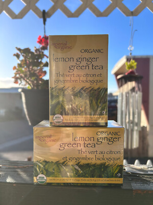 Lemon Ginger  Organic Green Tea  Imperial Organic 2 Boxes