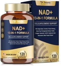 NAD Supplement for Women Men with nicotinamide riboside resveratrol,Quercetin, 