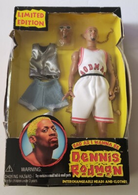 Street Players Dennis Rodman Bad As I Wanna Be Action Figure 12'' Damaged Box