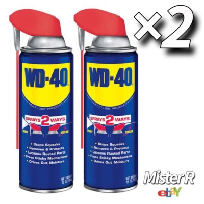 WD-40   Original Formula   Multi-Purpose Lubricant Spray   12 oz Cans ×2