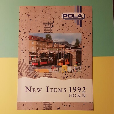 Pola New Items 1992, Prospekt D GB Modellbahn model railway catalog, 16 Seiten