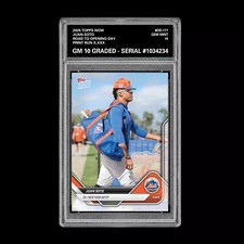 Graded 10 Juan Soto 2025 Topps Now Road to Opening Day #OD-171 NY METS 