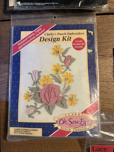 Lot of 9 Cross Stitch Needlepoint Punch Embroidery Kits Dimensions Paragon - Picture 4 of 10