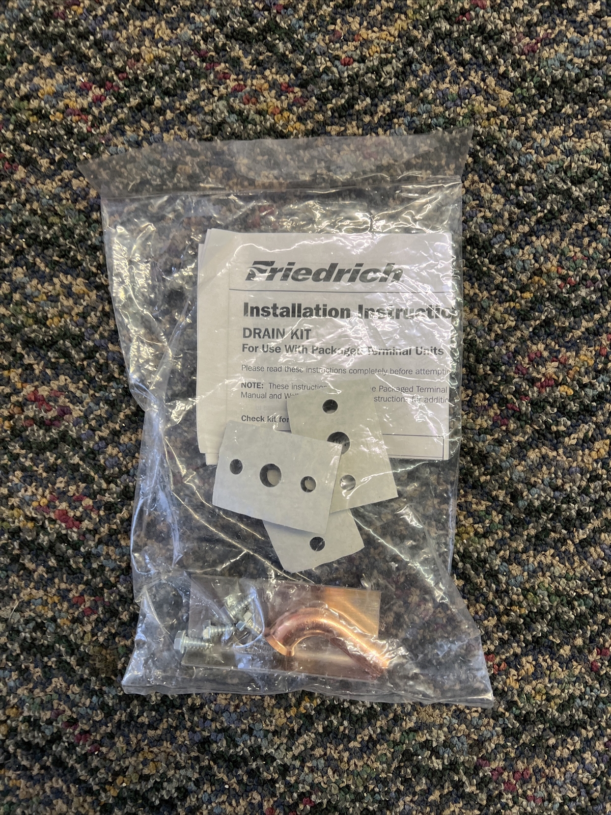 Friedrich Air Conditioning PXDR10 Grainger 1VXU1 Ptac Condensate Drain