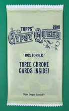 2019 TOPPS GYPSY QUEEN BOX TOPPER PACK SEALED UNOPENED 3 CHROME CARDS