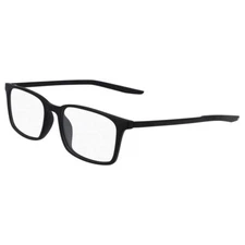 NEW NIKE 7282 001 Matte Black Eyeglasses 52/17/145 with Nike Case