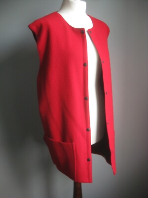 VINTAGE CROMFORD MILL Geschenk WOLLMANTEL GILET Pure Neu 100% 44 46 20 22 Derbyshire