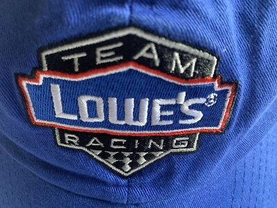 #ad #ad Team Lowes Racing Hat Cap Mens Strapback Blue Embroidered #48 NASCAR Johnson $16.47