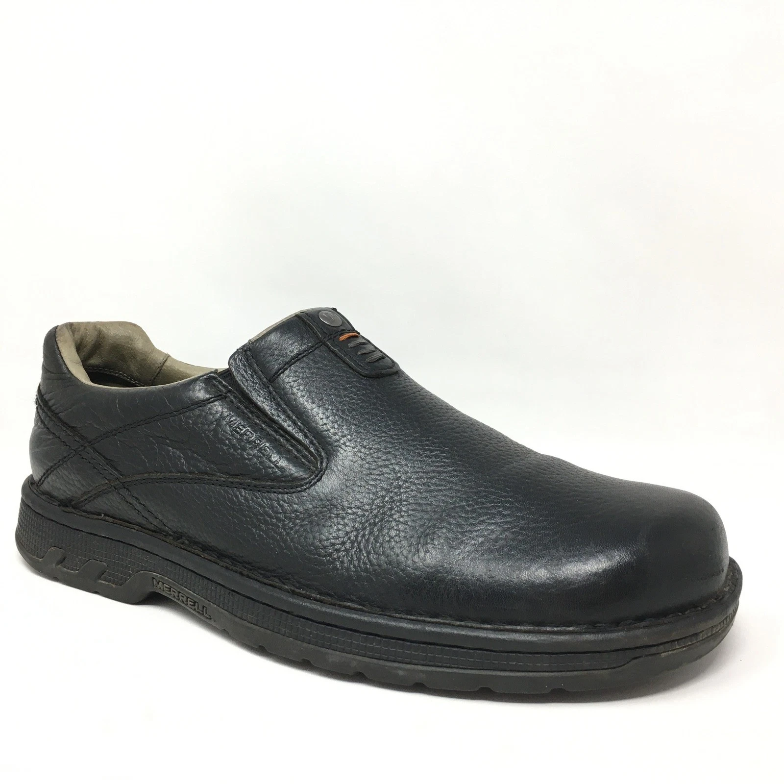 Merrell World Legend Loafers Shoes Mens Size 11 Black Leather Casual Slip On