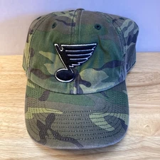 *NWOT* ST. LOUIS BLUES '47 Brand "Clean Up" Camo NHL Adjustable Hat (OSFM)